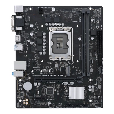  Asus | PRIME H610M-R D4-SI | Processor family Intel | Processor socket LGA1700 | DDR4 DIMM | Memory slots 2 | Supported hard disk drive interfaces SATA