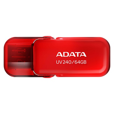  ADATA | USB Flash Drive | UV240 | 64 GB | USB 2.0 | Red