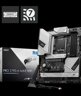  MSI | PRO Z790-A MAX WIFI | Processor family Intel | Processor socket LGA1700 | DDR5 UDIMM | Supported hard disk drive interfaces SATA  Hover