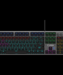 Tastatūra MSI FORGE GK310 | Gaming keyboard | Wired | US | Red Switches  Hover