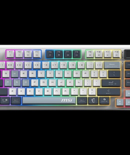 Tastatūra MSI FORGE GK600 TKL WIRELESS SKY | Gaming Keyboard | Wireless | US | Bluetooth | 2.4 GHz  Hover