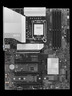  MSI PRO B860-P | Processor family Intel | Processor socket LGA1851 | DDR5 | Supported hard disk drive interfaces SATA  Hover