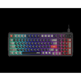 Tastatūra MSI FORGE GK110 US | Gaming keyboard | Wired | US | Membrane | Black