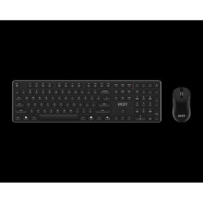 Tastatūra MSI FORGE K210 WIRELESS COMBO | Keyboard and Mouse Set | Wireless | Mouse included | US | Black | Scissor