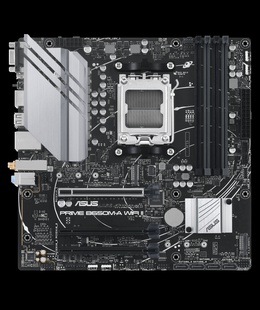  Asus | PRIME B650M-A WIFI II | Processor family AMD | Processor socket AM5 | DDR5 DIMM | Memory slots 4 | Supported hard disk drive interfaces 	SATA  Hover
