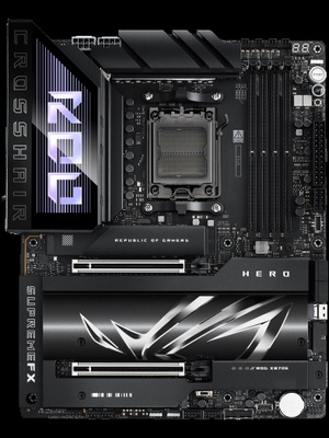  Asus ROG CROSSHAIR X870E HERO | Processor family AMD | Processor socket AM5 | DDR5 | Supported hard disk drive interfaces SATA  Hover