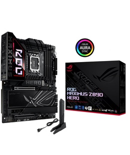  Asus ROG MAXIMUS Z890 HERO | Processor family Intel | Processor socket LGA1851 | DDR5 | Supported hard disk drive interfaces M.2  Hover