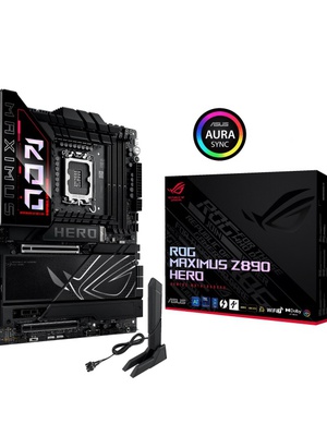  Asus ROG MAXIMUS Z890 HERO | Processor family Intel | Processor socket LGA1851 | DDR5 | Supported hard disk drive interfaces M.2  Hover