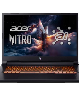  Acer | Nitro V 17 AI ANV17-41-R3C8 | Obsidian Black | 17.3  | IPS | FHD | 1920 x 1080 pixels | AMD Ryzen 5 | 240 | 16 GB | DDR5 | Solid-state drive capacity 512 GB | NVIDIA GeForce RTX 5050 | GDDR7 | 8 GB | Windows 11 Home | 802.11ax | Bluetooth version 5.3 | Keyboard language US international | Keyboard backlit | Warranty 24 month(s)  Hover