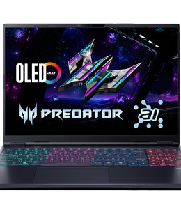  Acer | Predator Helios Neo 16S AI PHN16S-71-7556 | Abyssal Black | 16  | OLED | WQXGA | 2560 x 1600 pixels | Intel Core U7 | 255HX | 16 GB | DDR5 | Solid-state drive capacity 1000 GB | NVIDIA GeForce RTX 5060 | GDDR7 | 8 GB | Windows 11 Home | 802.11ax | Bluetooth version 5.3 | Keyboard language US international | Keyboard backlit | Warranty 24 month(s)  Hover