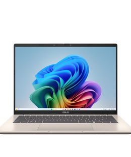  Asus Vivobook 14 X1407QA-LY045W | Platinum Gold | 14  | IPS | WUXGA | 1920 x 1200 pixels | Anti-glare | Snapdragon X | X1 26 100 | 16 GB | LPDDR5X | Solid-state drive capacity 512 GB | Qualcomm Adreno GPU | Windows 11 Home | 802.11ax | Bluetooth version 5.3 | Keyboard language English | Keyboard backlit | Warranty 24 month(s)  Hover