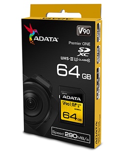  ADATA | Premier ONE | UHS-II U3 | 64 GB | SDXC | Flash memory class 10  Hover