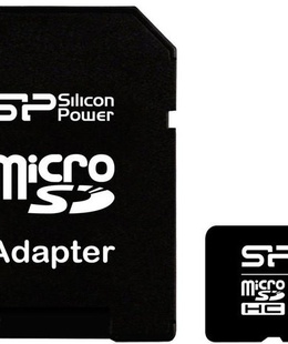  Silicon Power | 8 GB | MicroSDHC | Flash memory class 10 | SD adapter  Hover