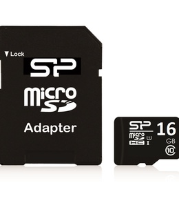  Silicon Power | 16 GB | MicroSDHC | Flash memory class 10 | SD adapter  Hover
