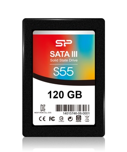  Silicon Power | Slim S55 | 120 GB | SSD interface SATA | Read speed 550 MB/s | Write speed 420 MB/s  Hover