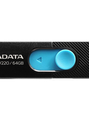  ADATA | USB Flash Drive | UV220 | 64 GB | USB 2.0 | Black/Blue  Hover