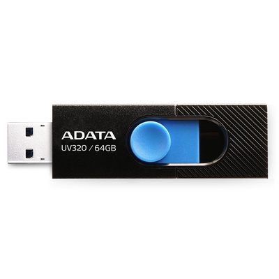  ADATA | USB Flash Drive | UV320 | 64 GB | USB 3.2 Gen1 | Black/Blue