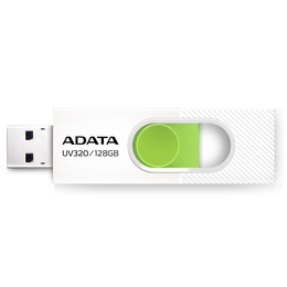  ADATA | USB Flash Drive | UV320 | 128 GB | USB 3.2 Gen1 | White/Green