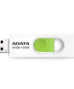  ADATA | USB Flash Drive | UV320 | 128 GB | USB 3.2 Gen1 | White/Green  Hover