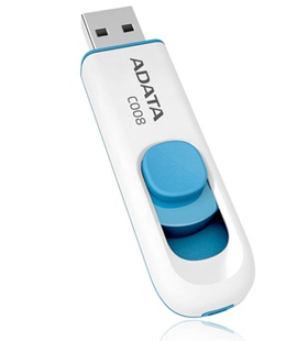  ADATA | C008 | 64 GB | USB 2.0 | White/Blue  Hover