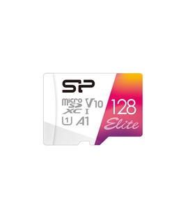  Silicon Power | microSDHC UHS-I Memory Card | Elite | 128 GB | microSDHC/SDXC | Flash memory class 10  Hover