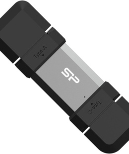  Silicon Power Dual USB Drive | Mobile C51 | 64 GB | USB Type-A and USB Type-C | Silver  Hover
