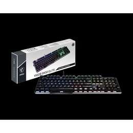 Tastatūra MSI | GK50 Elite | Gaming keyboard | RGB LED light | US | Wired | Black/Silver
