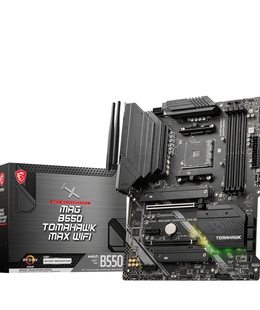  MSI | MAG B550 TOMAHAWK MAX WIFI | Processor family AMD | Processor socket AM4 | DDR4 DIMM | Memory slots 4 | Supported hard disk drive interfaces 	SATA  Hover