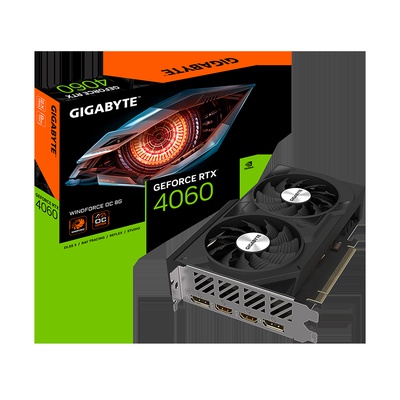  Gigabyte | GV-N4060WF2OC-8GD 1.0 | NVIDIA | 8 GB | GeForce RTX 4060 | GDDR6 | HDMI ports quantity 2 | PCI-E 4.0 | Memory clock speed 17000 MHz