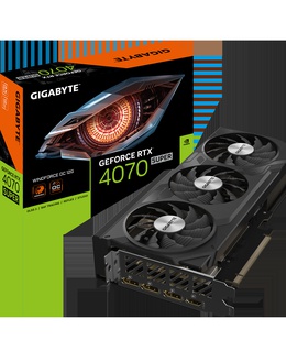  Gigabyte | GV-N407SWF3OC-12GD 1.0 | NVIDIA | 12 GB | GeForce RTX 4070 SUPER | GDDR6X | HDMI ports quantity 1 | PCI-E 4.0  Hover