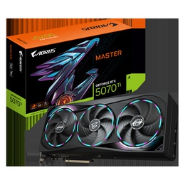  Gigabyte AORUS GeForce RTX 5070 Ti MASTER 16G | NVIDIA | 16 GB | GeForce RTX 5070 Ti | GDDR7 | HDMI ports quantity 1 | PCI-E 5.0