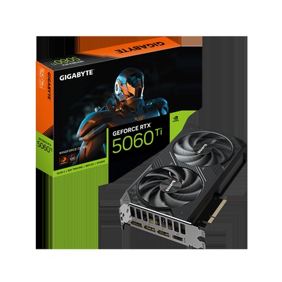  Gigabyte GeForce RTX 5060 Ti WINDFORCE OC 16G | NVIDIA | 16 GB | GeForce RTX 5060 Ti | GDDR7 | HDMI ports quantity 1 | PCI-E 5.0