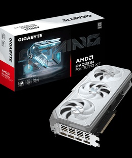  Gigabyte Radeon RX 9070 XT GAMING OC ICE 16G | AMD | 16 GB | Radeon RX 9070 XT | GDDR6 | HDMI ports quantity 2 | PCI-E 5.0  Hover