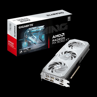  Gigabyte Radeon RX 9060 XT GAMING OC ICE 16G | AMD | 16 GB | Radeon RX 9060 XT | GDDR6 | HDMI ports quantity 1 | PCI-E 5.0