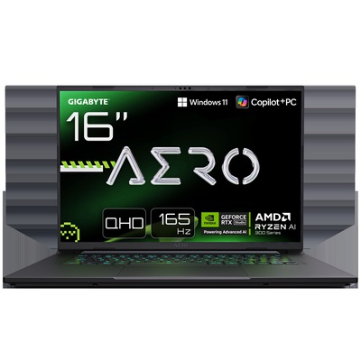  Gigabyte AERO X16 2WHA3EEC64AH 16 QHD AMD R9 HX 370/32GB/1TB/RTX 5070/Win11 Home/ENG kbd/2Y Warranty | Gigabyte