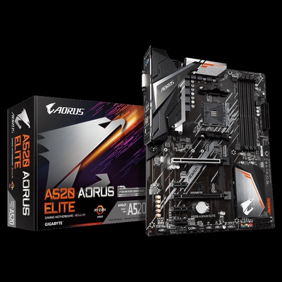  Gigabyte | A520 AORUS ELITE 1.0 | Processor family AMD | Processor socket AM4 | DDR4 DIMM | Memory slots 4 | Number of SATA connectors 4 x SATA 6Gb/s connectors | Chipset AMD A | ATX