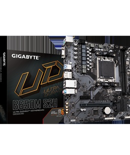  Gigabyte | B650M S2H 1.0 M/B | Processor family AMD | Processor socket AM5 | DDR5 DIMM | Memory slots 2 | Supported hard disk drive interfaces SATA | Number of SATA connectors 4 | Chipset AMD B650 | Micro ATX  Hover