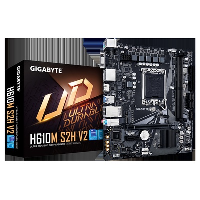  Gigabyte | H610M S2H V2 1.0 | Processor family Intel | Processor socket LGA1700 | DDR5 DIMM | Supported hard disk drive interfaces M.2