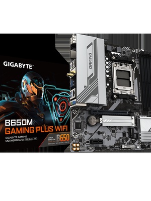  Gigabyte B650M GAMING PLUS WF | Processor family AMD | Processor socket AM5 | DDR5 | Supported hard disk drive interfaces M.2  Hover