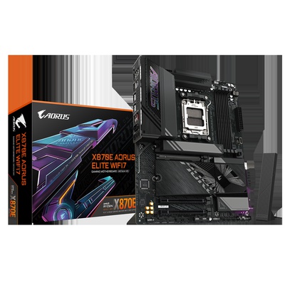  Gigabyte X870E A ELITE WIFI7 | Processor family AMD | Processor socket AM5 | DDR5 | Supported hard disk drive interfaces SATA
