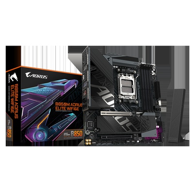  Gigabyte B850M A ELT WF6E | Processor family AMD | Processor socket AM5 | DDR5 | Supported hard disk drive interfaces SATA