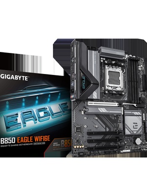  Gigabyte B850 EAGLE WIFI6E | Processor family AMD | Processor socket AM5 | DDR5 | Supported hard disk drive interfaces SATA  Hover