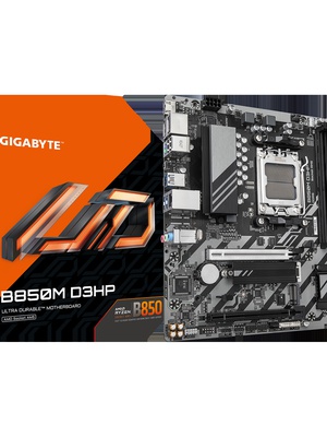  Gigabyte B850M D3HP | Processor family AMD | Processor socket AM5 | DDR5 | Supported hard disk drive interfaces M.2  Hover