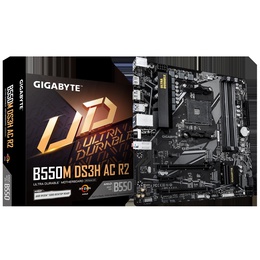  Gigabyte B550M DS3H AC R2 | Processor family AMD | Processor socket AM4 | DDR4 DIMM | Supported hard disk drive interfaces SATA