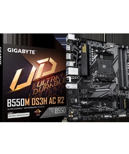  Gigabyte B550M DS3H AC R2 | Processor family AMD | Processor socket AM4 | DDR4 DIMM | Supported hard disk drive interfaces SATA  Hover