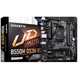  Gigabyte B550M DS3H R2 | Processor family AMD | Processor socket AM4 | DDR4 DIMM | Supported hard disk drive interfaces SATA