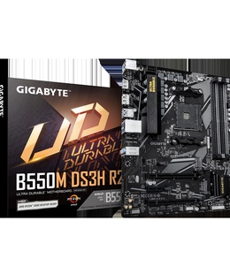  Gigabyte B550M DS3H R2 | Processor family AMD | Processor socket AM4 | DDR4 DIMM | Supported hard disk drive interfaces SATA  Hover