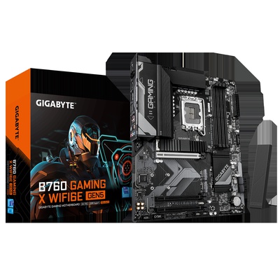  Gigabyte B760 G X WF6E GEN5 | Processor family Intel | Processor socket LGA1700 | DDR5 | Supported hard disk drive interfaces M.2