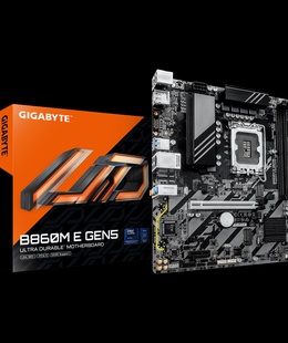  Gigabyte B860M E GEN5 | Processor family Intel | Processor socket LGA1851 | DDR5 | Number of SATA connectors 4 | Supported hard disk drive interfaces SATA  Hover