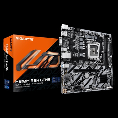  Gigabyte H810M S2H GEN5 | Processor family Intel | Processor socket LGA1851 | DDR5 | Supported hard disk drive interfaces SATA